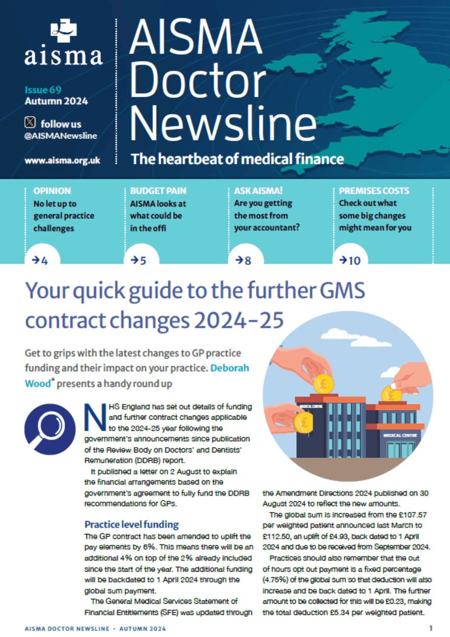 AISMA doctor newsline autumn 2024 foxley kingham